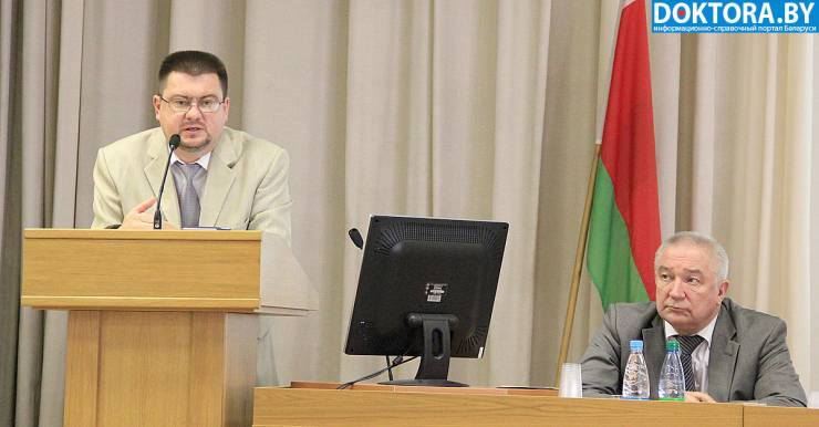 выступления замминистра здравоохранения Игоря Лосицкого и главного уролога Беларуси Александра Строцкого